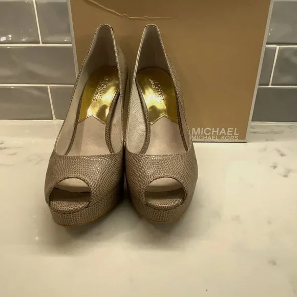 MICHAEL Michael Kors Shoes Michael Kors York Platform Heels